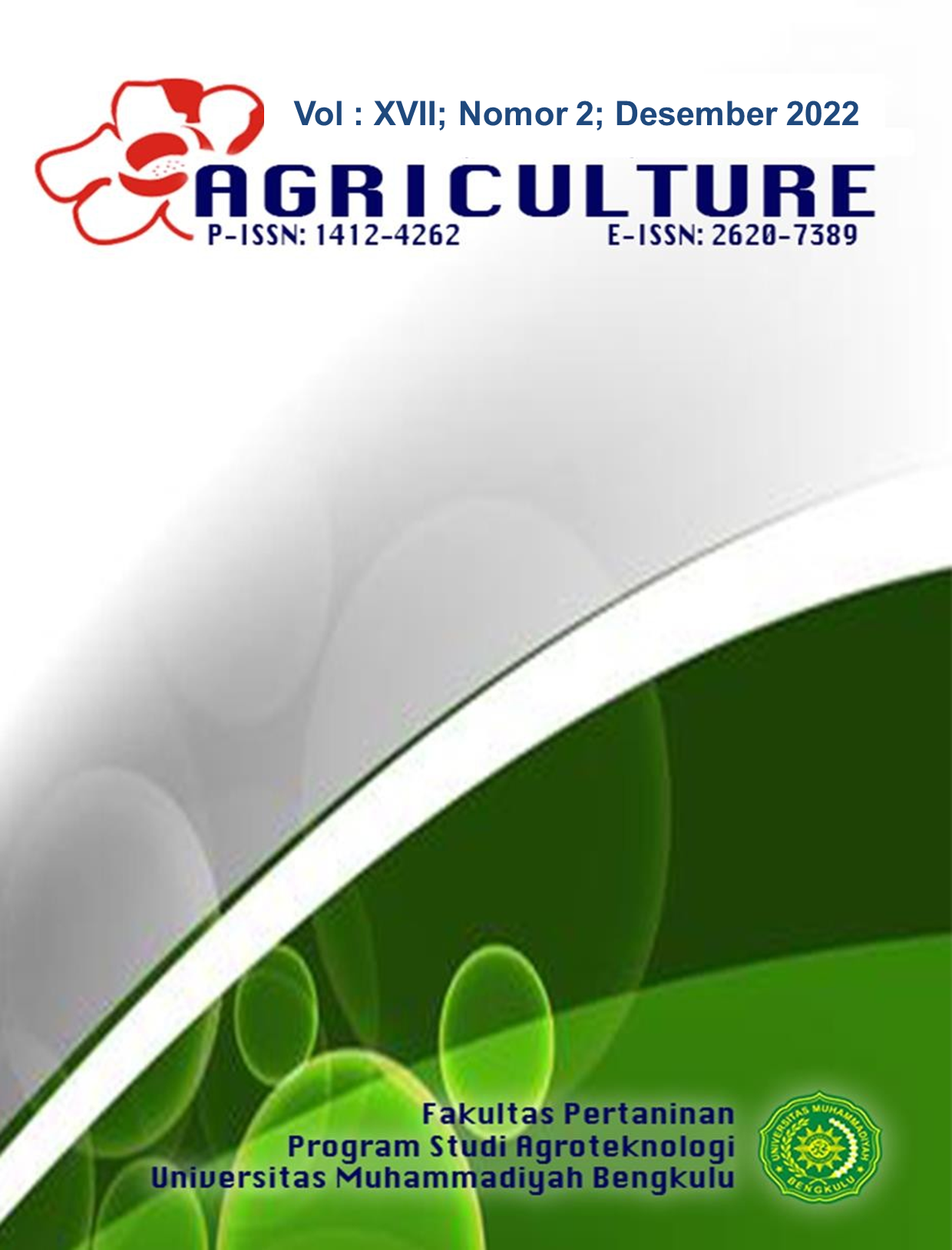 					View Vol. 17 No. 2 (2022): Jurnal Agriculture
				