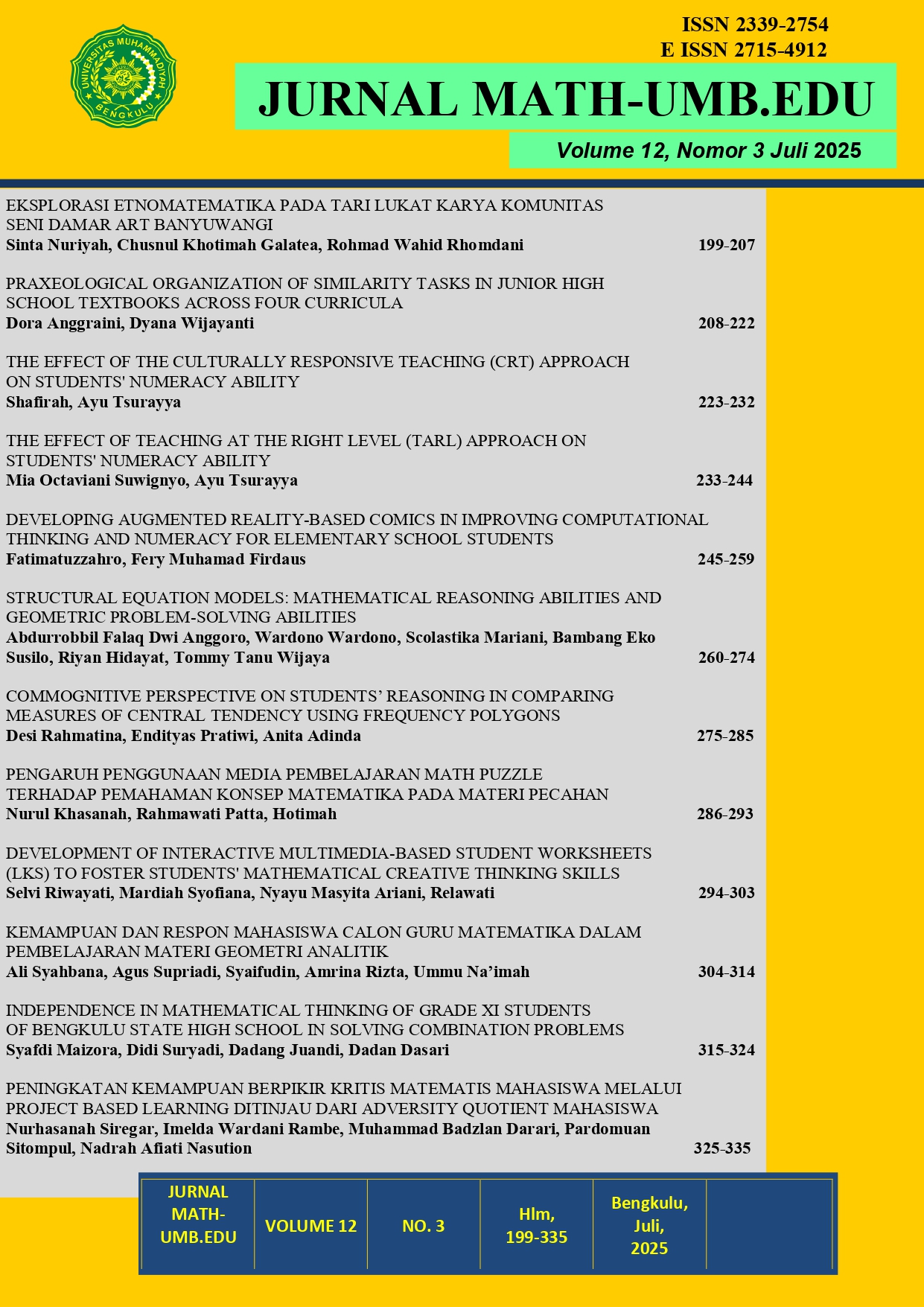 					View Vol. 12 No. 3 (2025): JULY
				