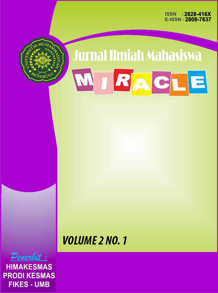					View Vol. 2 No. 01 (2022): JURNAL ILMIAH MAHASISWA MIRACLE
				