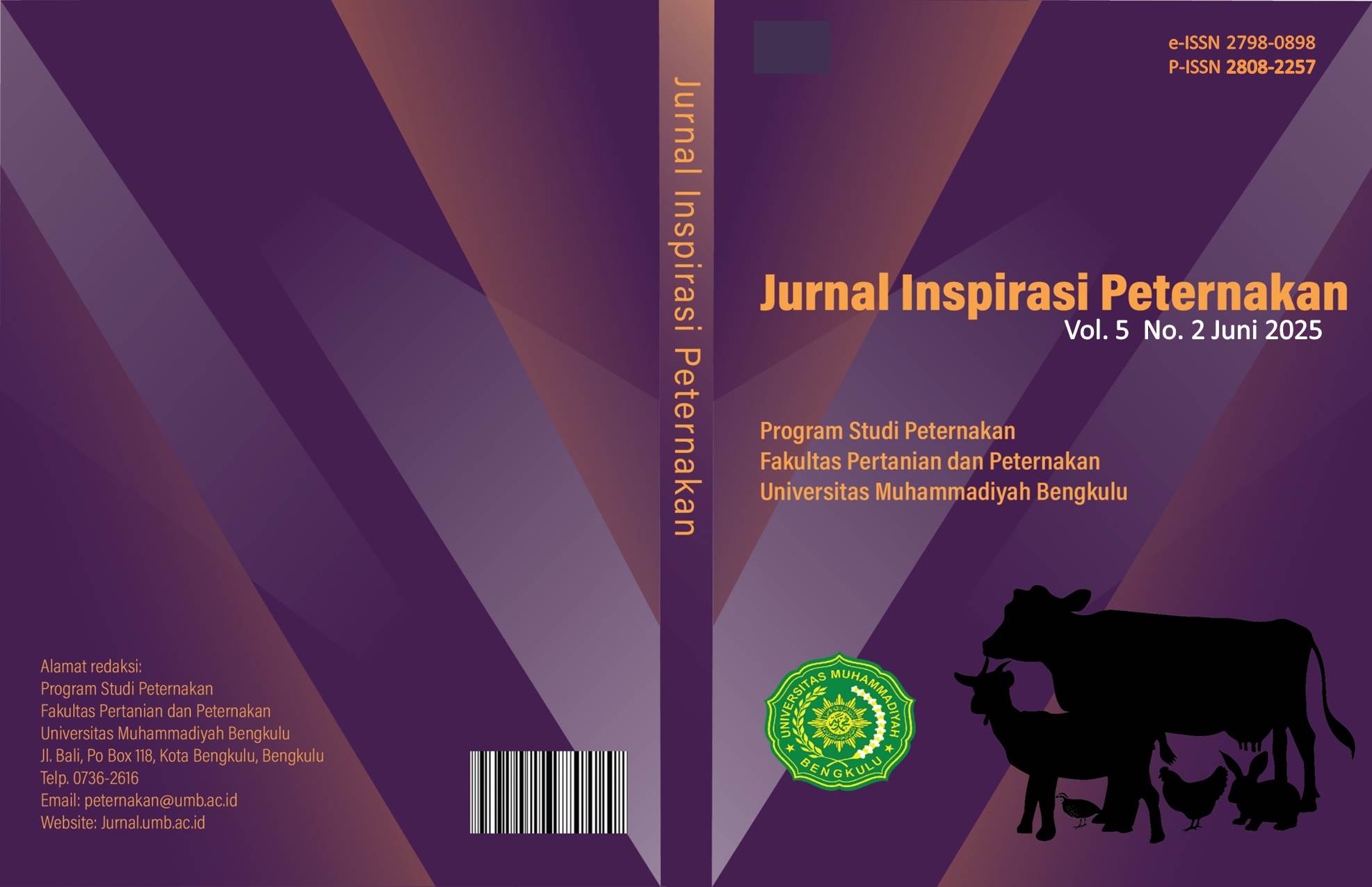 					View Vol. 5 No. 2 (2025): Jurnal Inspirasi Peternakan
				