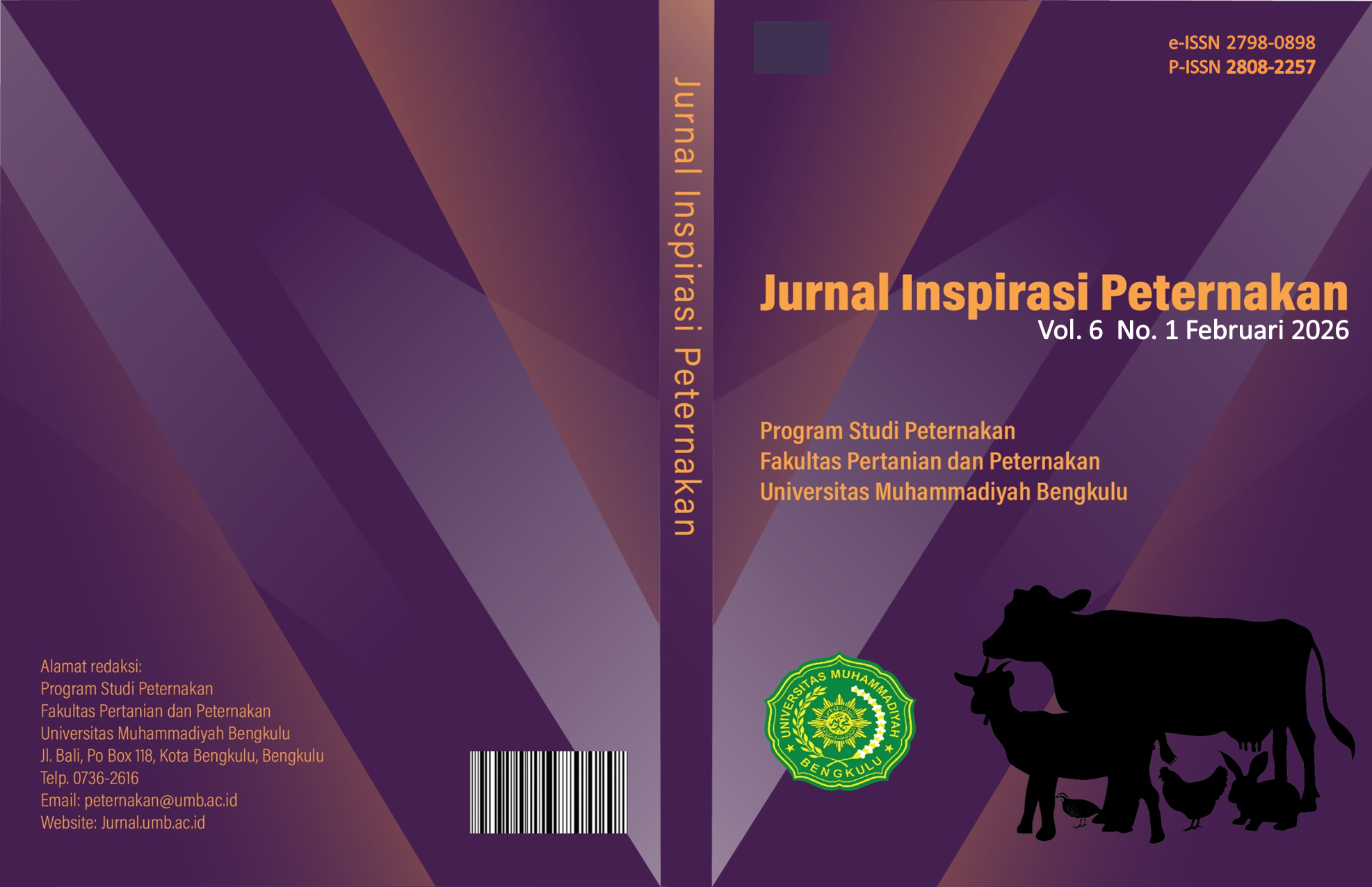 					View Vol. 6 No. 1 (2026): Jurnal Inspirasi Peternakan
				