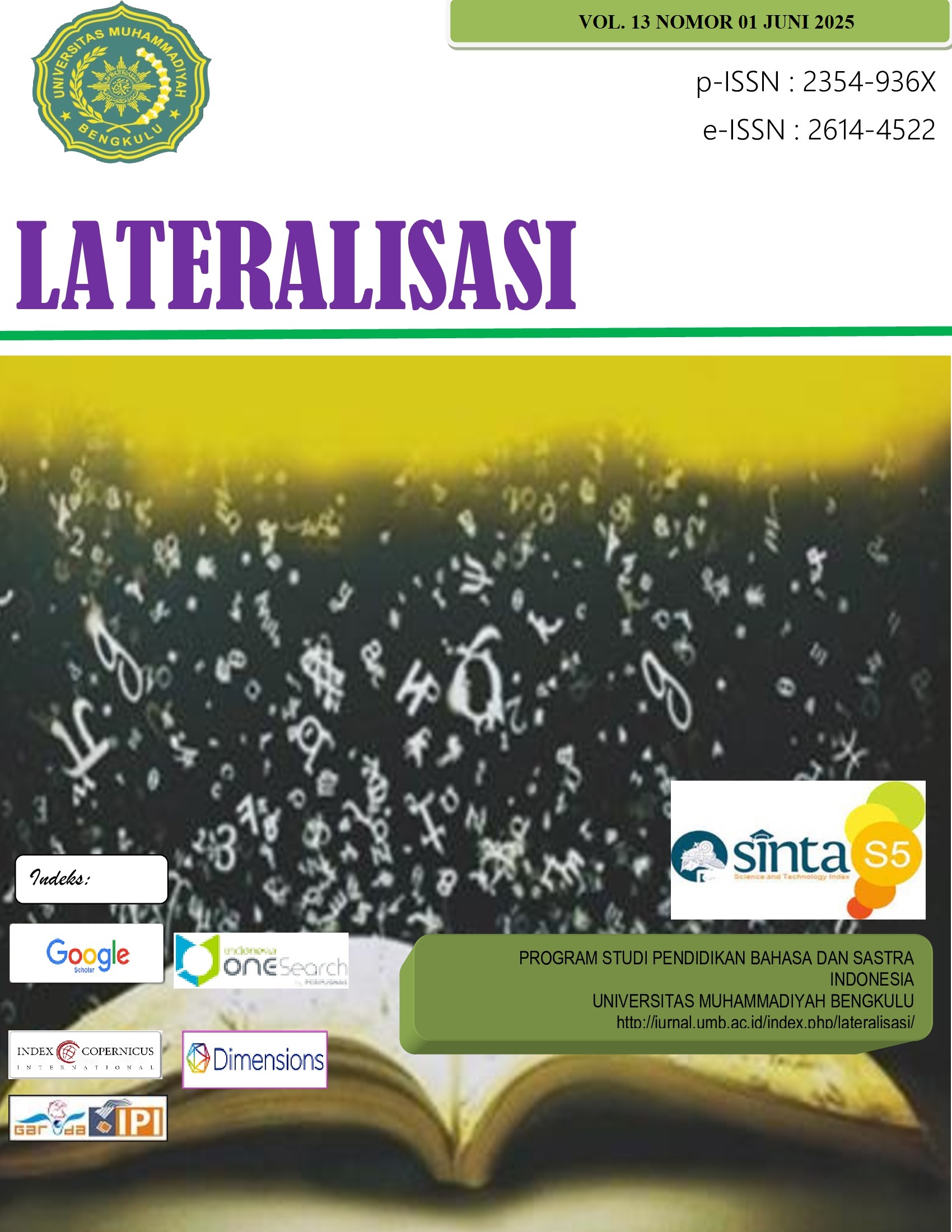 					View Vol. 13 No. 1 (2025): LATERALISASI
				