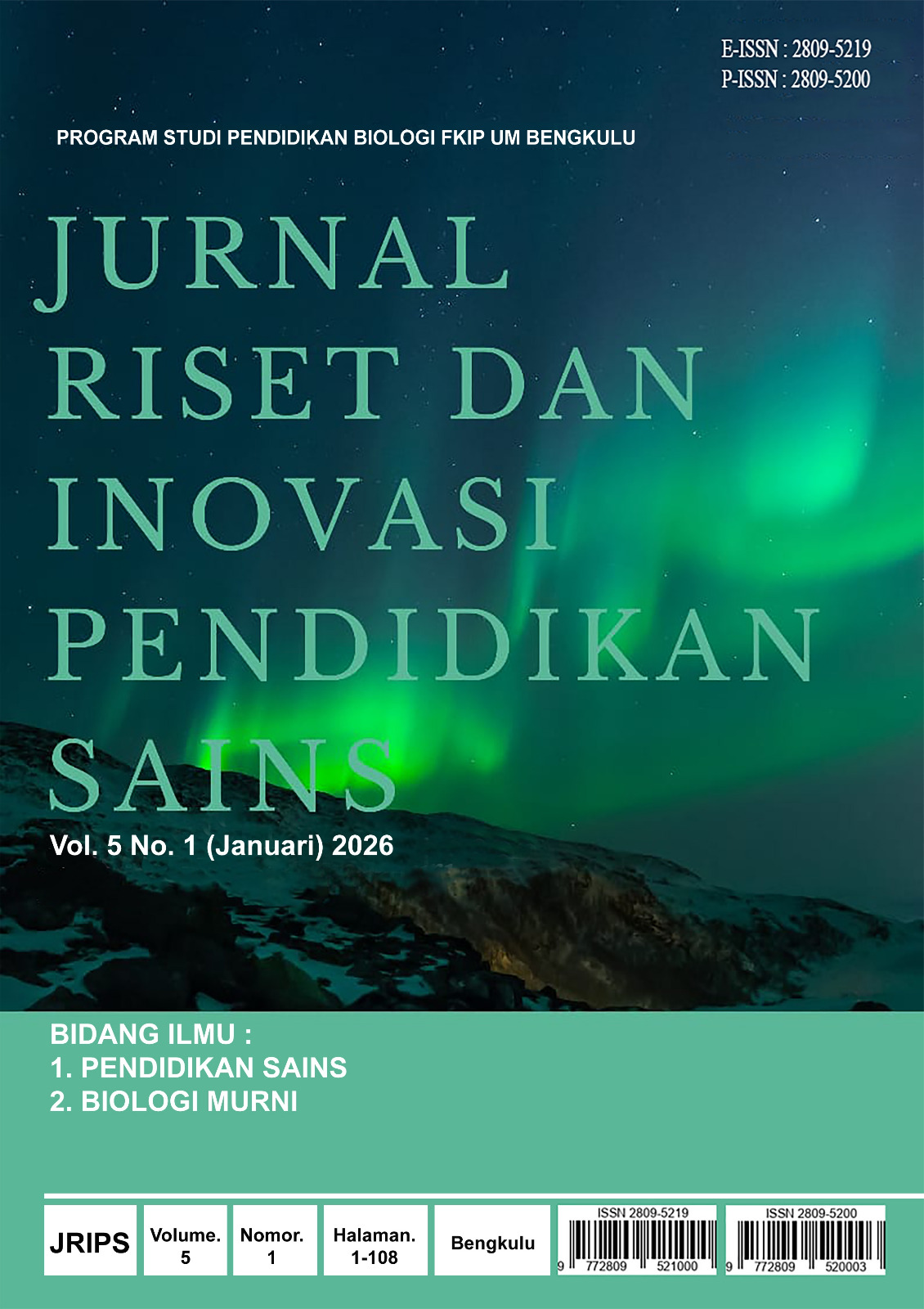 					View Vol. 5 No. 1 (2026): Januari
				