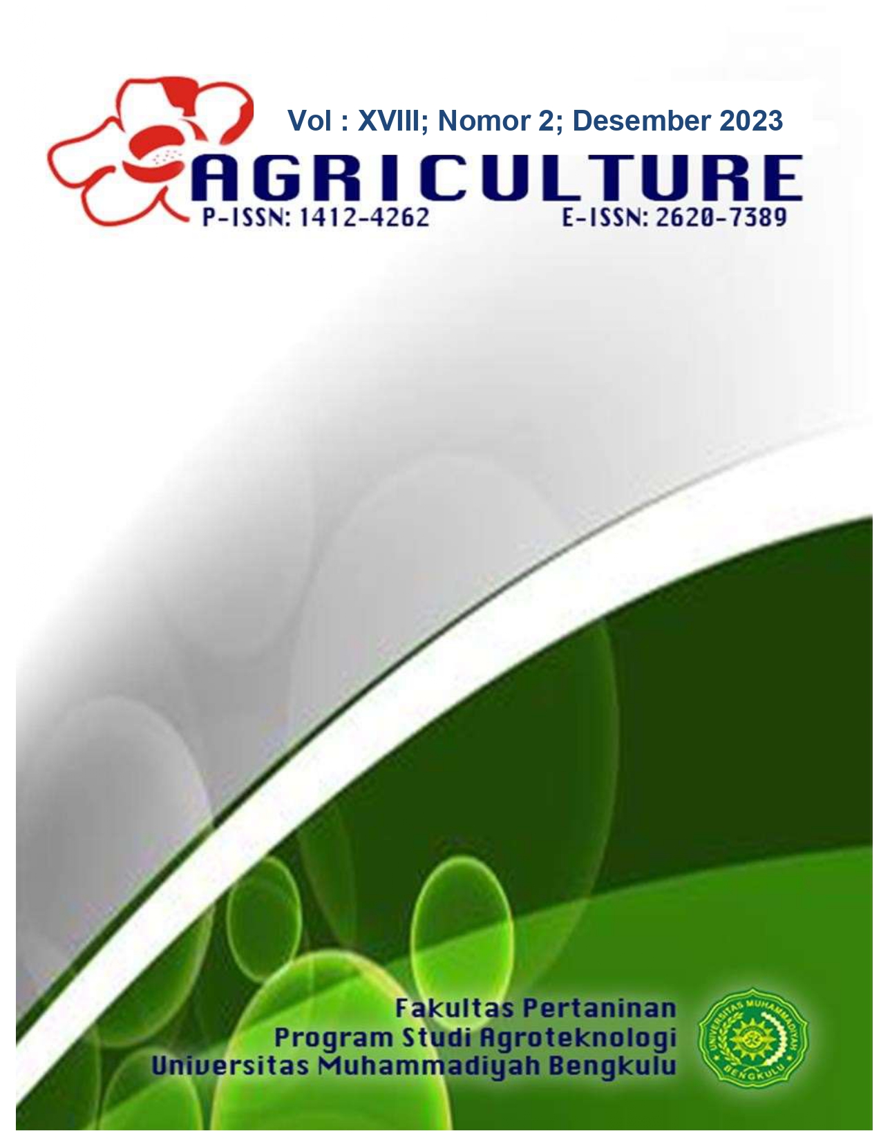 					View Vol. 18 No. 2 (2023): Jurnal Agriculture
				