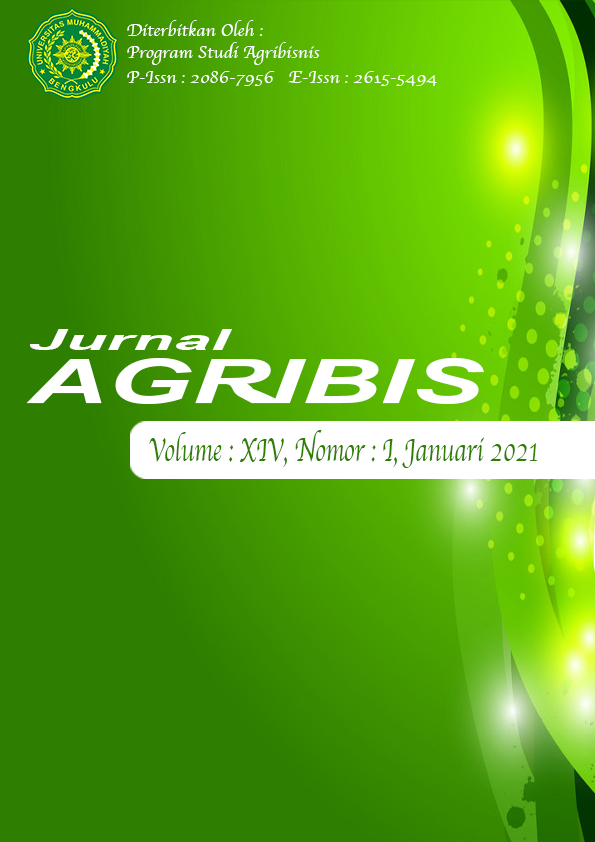 					View Vol. 14 No. 1 (2021): Jurnal Agribis
				