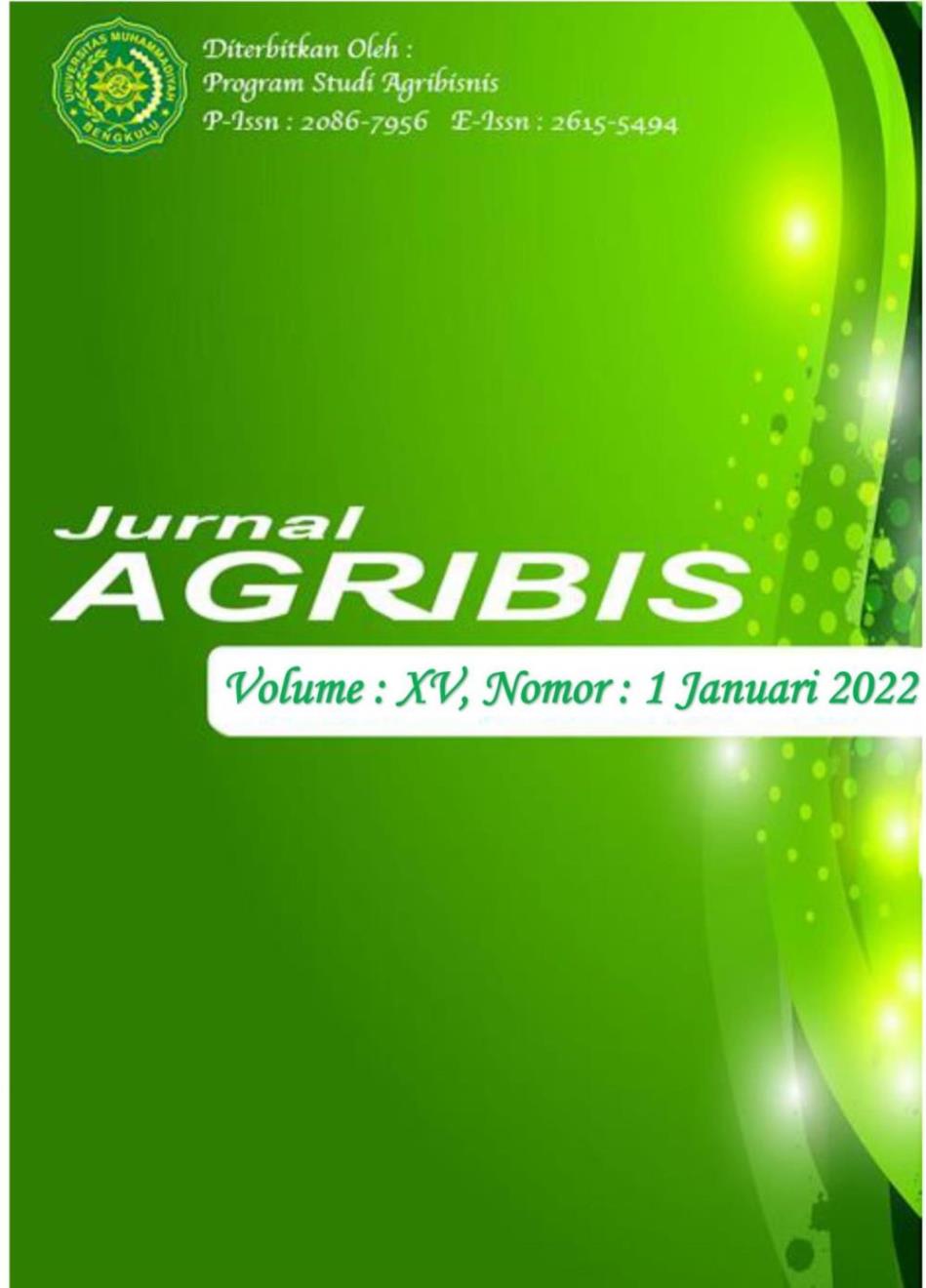 					View Vol. 15 No. 1 (2022): Jurnal Agribis
				